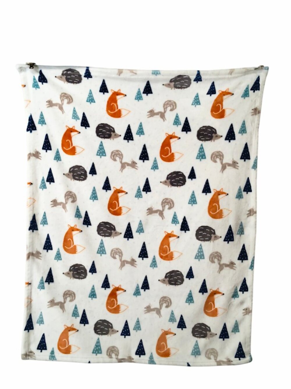 Parents Choice Woodland Fox Hedgehog Squirrel Lovey Security Blanket 30" X 36"
